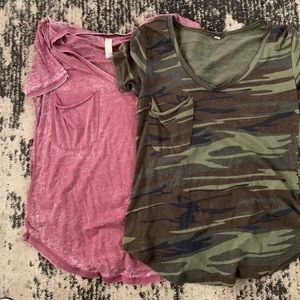 V-neck tops